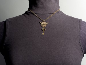 Winged Key Necklace