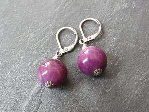 Lilac Orb Pearl Earrings