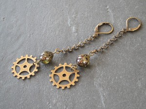 Cogwheel Mace Earrings