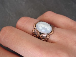 Baroque Style Copper Ring