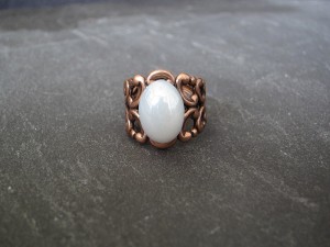 Baroque Style Copper Ring
