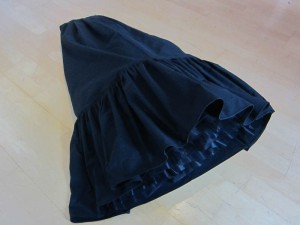 Petticoat auf dem Boden liegend
