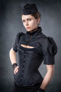 Pinstripe Corset and Bolero