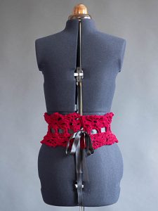 Crimson Crochet Lace Waist Belt Crimson Crochet Lace Waist Belt