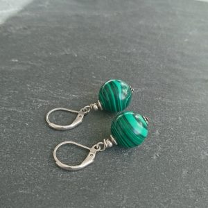 Emerald Swirl Ohrringe